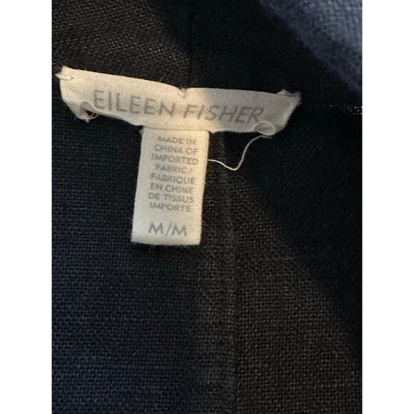 Eileen Fisher Black Linen Kimono Jacket Sz. Medium - Picture 10 of 12